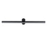 GloboStar® ROSA 60450 Μοντέρνο Φωτιστικό Τοίχου - Απλίκα Καθρέπτη Μπάνιου - Πίνακα LED 12W 1400lm 120° AC 220-240V IP44 Μ60 x Π15 x Υ7cm - Φυσικό Λευκό 4500K - Μαύρο - 3 Χρόνια Εγγύηση - ledmania.gr