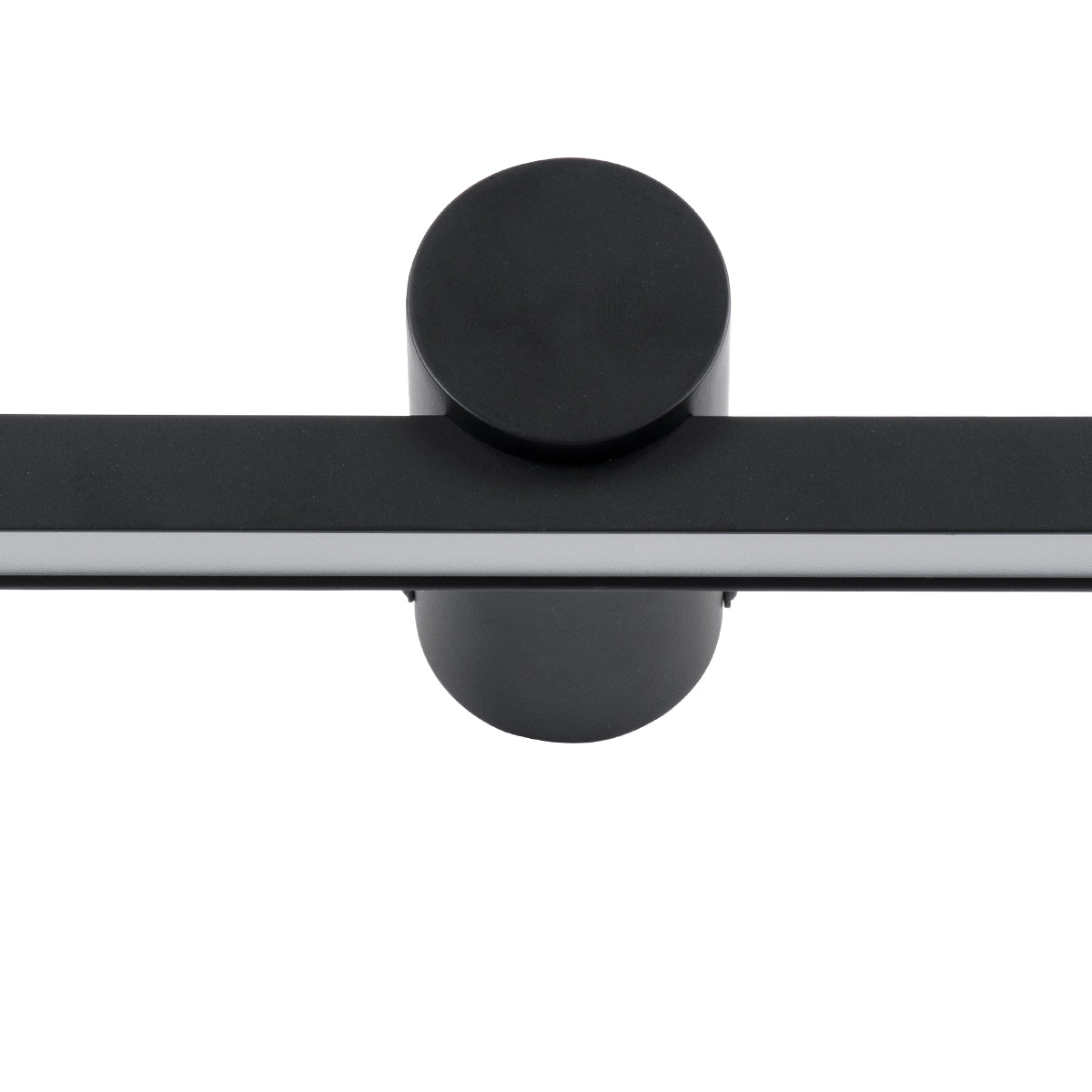 GloboStar® ROSA 60450 Μοντέρνο Φωτιστικό Τοίχου - Απλίκα Καθρέπτη Μπάνιου - Πίνακα LED 12W 1400lm 120° AC 220-240V IP44 Μ60 x Π15 x Υ7cm - Φυσικό Λευκό 4500K - Μαύρο - 3 Χρόνια Εγγύηση - ledmania.gr
