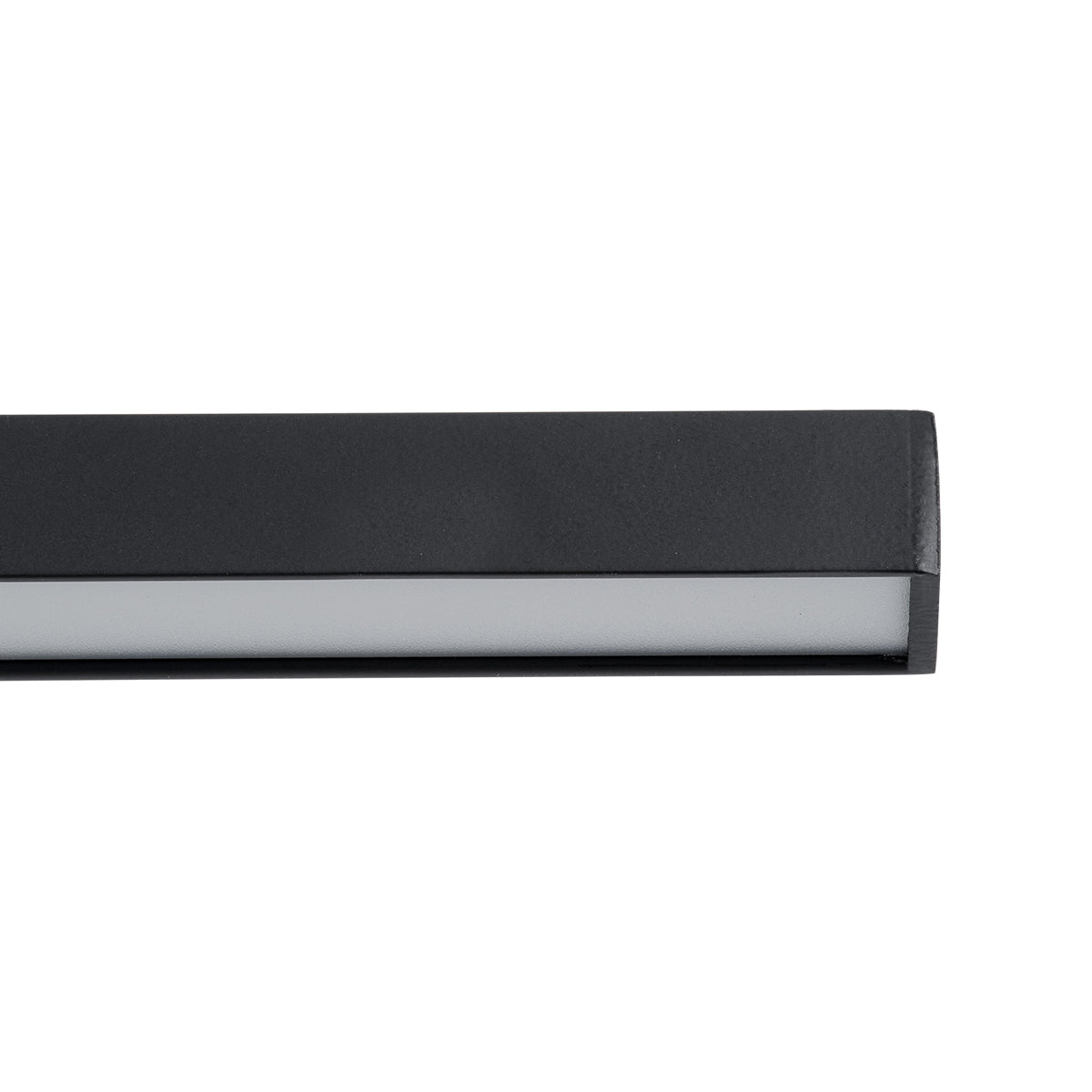 GloboStar® ROSA 60450 Μοντέρνο Φωτιστικό Τοίχου - Απλίκα Καθρέπτη Μπάνιου - Πίνακα LED 12W 1400lm 120° AC 220-240V IP44 Μ60 x Π15 x Υ7cm - Φυσικό Λευκό 4500K - Μαύρο - 3 Χρόνια Εγγύηση - ledmania.gr