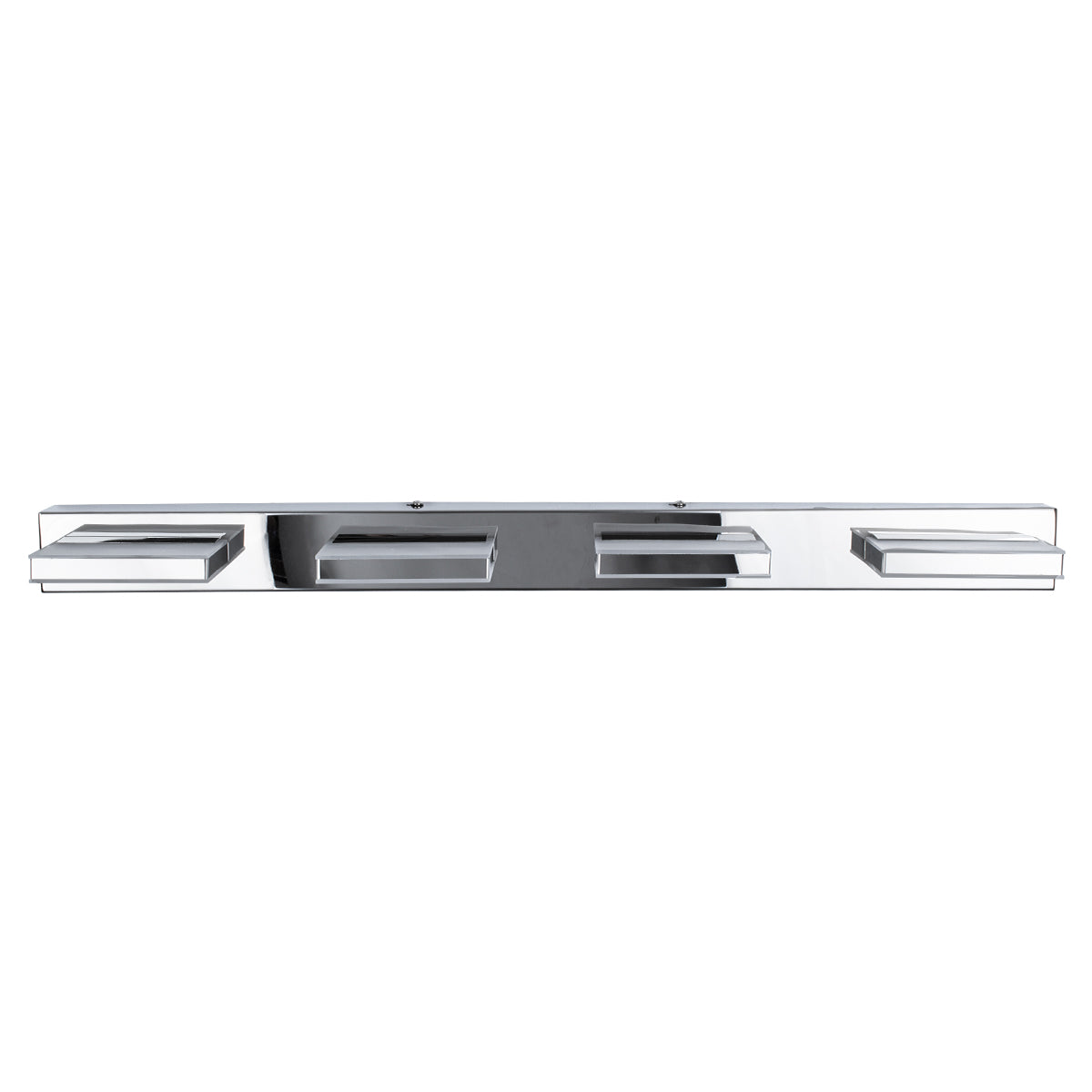 GLOBOSTAR® KARLA 60456 Μοντέρνο Φωτιστικό Τοίχου - Απλίκα Καθρέπτη Μπάνιου LED 14W 1600lm 180° AC 220-240V IP20 Φυσικό Λευκό 4500K - Lumileds SMD Chip & TÜV SÜD Driver - Νίκελ Χρώμιο - Μ60 x Π9 x Υ5cm - 3 Χρόνια Εγγύηση