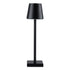 GloboStar® NEGA 60473 Μοντέρνο Επιτραπέζιο Φωτιστικό Πορτατίφ LED 2.2W 154lm 360° DC 5V Επαναφορτιζόμενο με Μπαταρία Li-ion 4000mAh - Διακόπτη Αφής - Θερμό Λευκό 2700K - Dimmable - D10 x H39cm - Μαύρο - 2 Years Warranty
