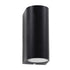 GloboStar® MURANO 60610 Φωτιστικό Τοίχου - Απλίκα Αρχιτεκτονικού Φωτισμού Εξωτερικού Χώρου Up & Down Αλουμινίου με Ντουί 2 x GU10 AC 220-240V Αδιάβροχο IP65 L15 x W8 x H6.8cm - Μαύρο - 5 Years Warranty - ledmania.gr