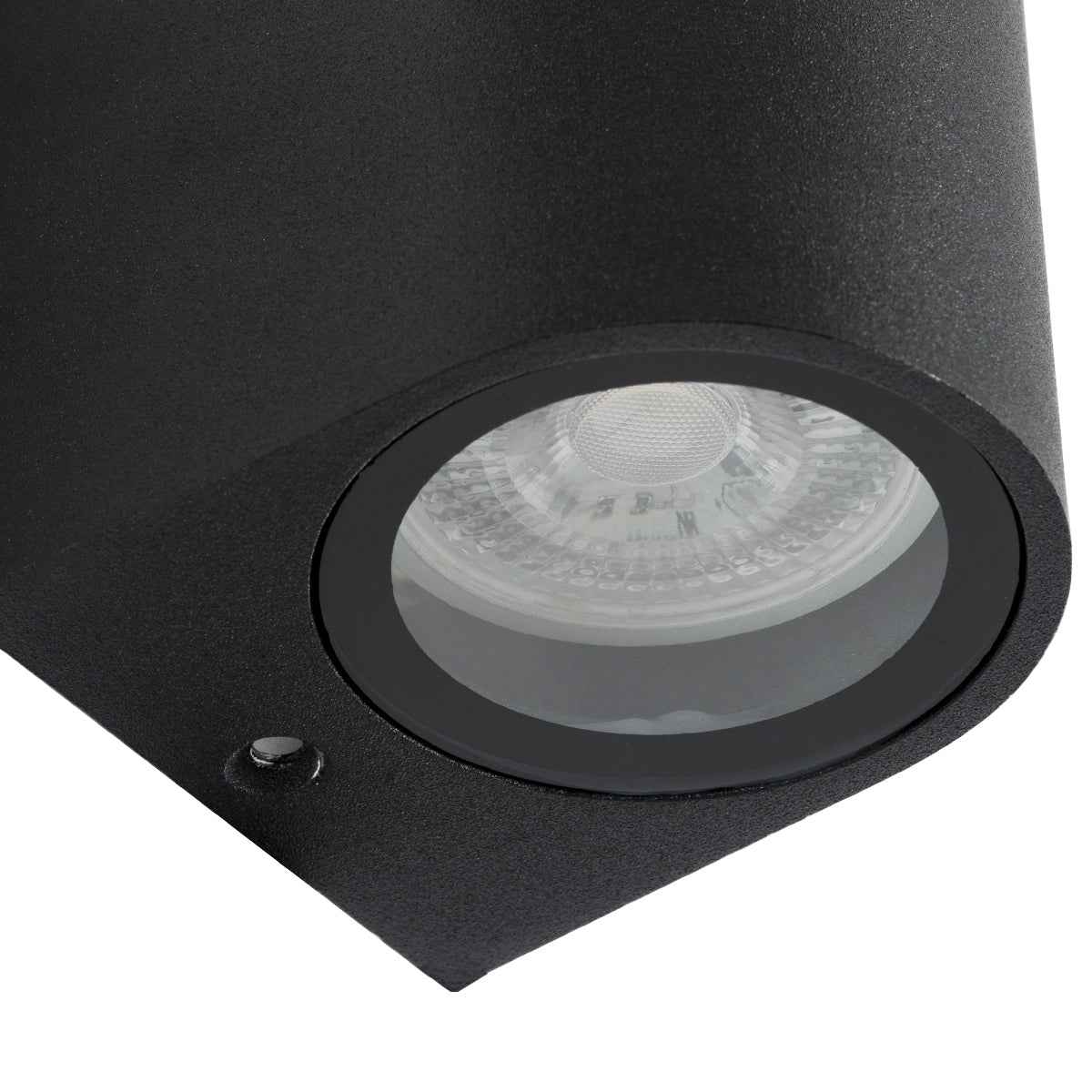 GloboStar® MURANO 60610 Φωτιστικό Τοίχου - Απλίκα Αρχιτεκτονικού Φωτισμού Εξωτερικού Χώρου Up & Down Αλουμινίου με Ντουί 2 x GU10 AC 220-240V Αδιάβροχο IP65 L15 x W8 x H6.8cm - Μαύρο - 5 Years Warranty - ledmania.gr
