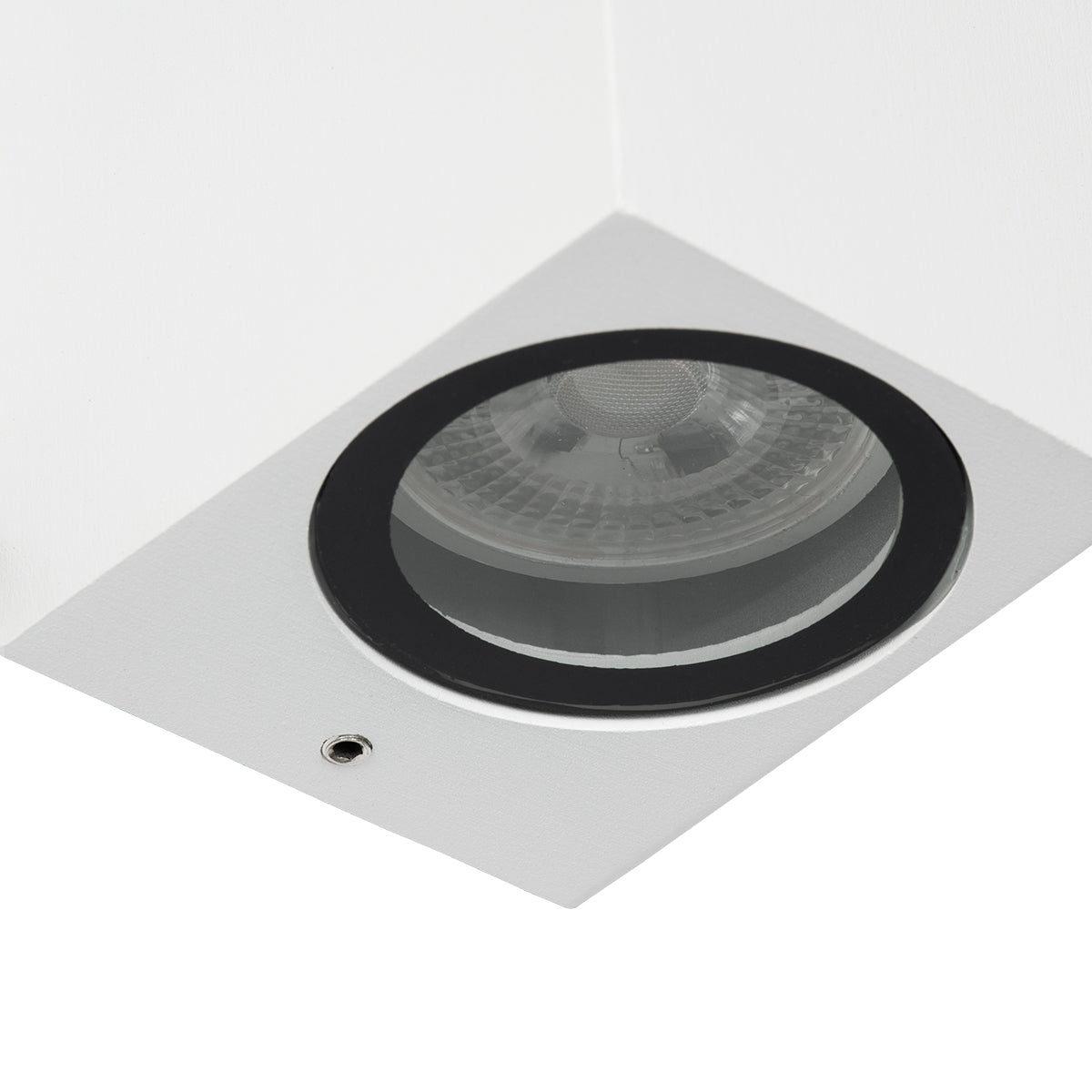 GloboStar® BURANO 60614 Φωτιστικό Τοίχου - Απλίκα Αρχιτεκτονικού Φωτισμού Εξωτερικού Χώρου Up & Down Αλουμινίου με Ντουί 2 x GU10 AC 220-240V Αδιάβροχο IP65 L15 x W8 x H6.8cm - Λευκό -  5 Years Warranty - ledmania.gr