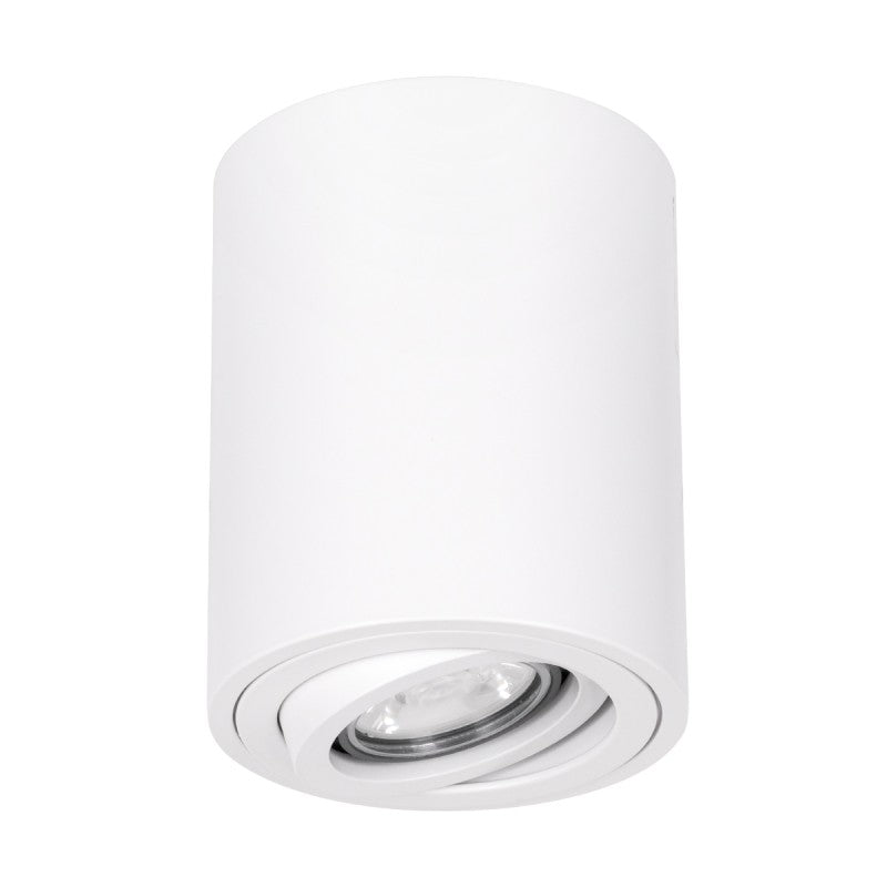 GLOBOSTAR® AKIRA 60618 Κινούμενο Φωτιστικό Downlight Σποτ με Ντουί 1 x GU10 AC 220-240V IP20 - Λευκό Ματ - Μ8 x Π8 x Υ10cm