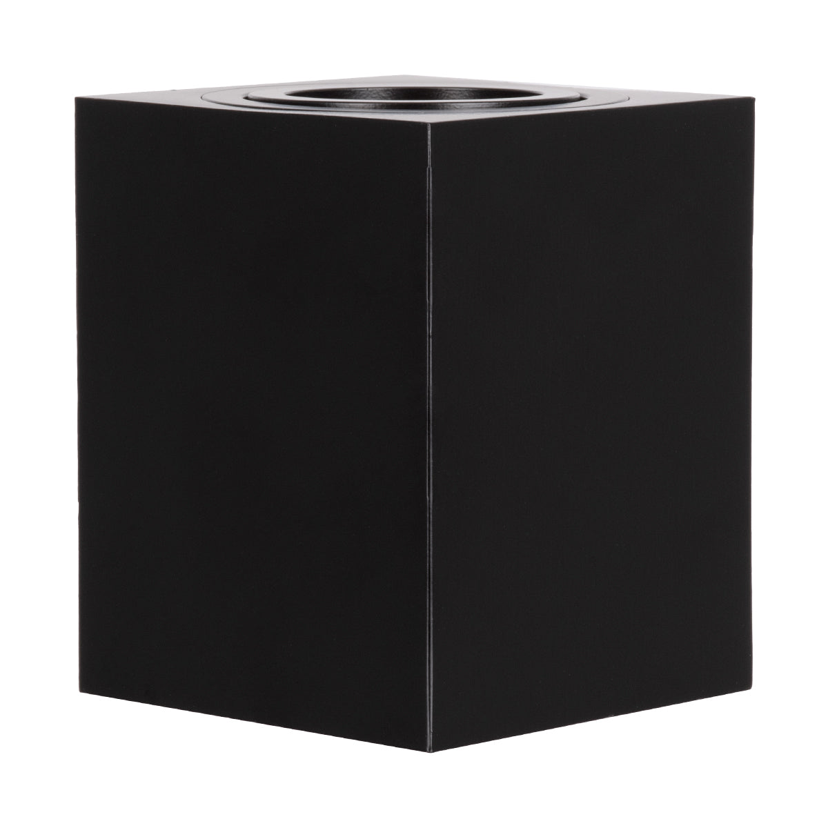 GloboStar® AKIRA 60621 Επιφανειακό Κινούμενο Τετράγωνο Φωτιστικό Σποτ Αλουμινίου με Ντουί GU10 AC 220-240V IP44 Μ8 x Π8 x Υ10cm - Μαύρο - 5 Years Warranty - ledmania.gr