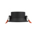 kelvo® DELTA 60629 Χωνευτό Κινούμενο Φωτιστικό Downlight Σποτ με Ντουί 1 x GU10 AC 220-240V IP20 - Μαύρο Ματ - Μ8.5 x Π8.5 x Υ3.5cm / Q7.5cm
