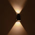 kelvo® FLUX KLV-101-0119 Μοντέρνο Φωτιστικό Τοίχου - Απλίκα LED 6W 750lm 30° AC 220-240V Αδιάβροχο IP65 Θερμό Λευκό 2700K - Bridgelux COB Chip & TÜV SÜD Driver - Μαύρο Ματ - Μ5 x Π8.5 x Υ17cm - 5 Χρόνια Εγγύηση