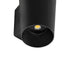 GLOBOSTAR® GANETTI 60671 Μοντέρνο Φωτιστικό Τοίχου - Απλίκα LED 10W 1250lm 60° AC 220-240V Αδιάβροχο IP65 Θερμό Λευκό 2700K - Bridgelux COB Chip & TÜV SÜD Driver - Μαύρο Ματ - Μ9.5 x Π11 x Υ19cm - 5 Χρόνια Εγγύηση - ledmania.gr
