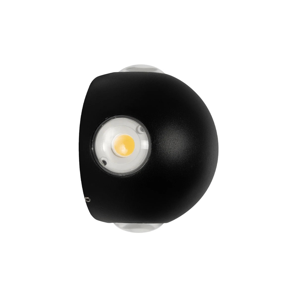 GLOBOSTAR® VEGA 60673 Μοντέρνο Φωτιστικό Τοίχου - Απλίκα LED 12W 1500lm 30° AC 220-240V Αδιάβροχο IP65 Θερμό Λευκό 2700K - Bridgelux COB Chip & TÜV SÜD Driver - Μαύρο Ματ - Μ10 x Π7.5 x Υ10cm - 5 Χρόνια Εγγύηση - ledmania.gr