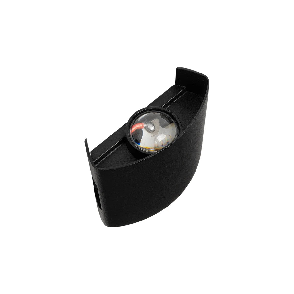 GLOBOSTAR® SIXOAD 60676 Μοντέρνο Φωτιστικό Τοίχου - Απλίκα LED 4W 500lm 30° AC 220-240V Αδιάβροχο IP65 Θερμό Λευκό 2700K - CREE XPE Chip & TÜV SÜD Driver - Μαύρο Ματ - Μ8.5 x Π3.5 x Υ8cm - 5 Χρόνια Εγγύηση - ledmania.gr