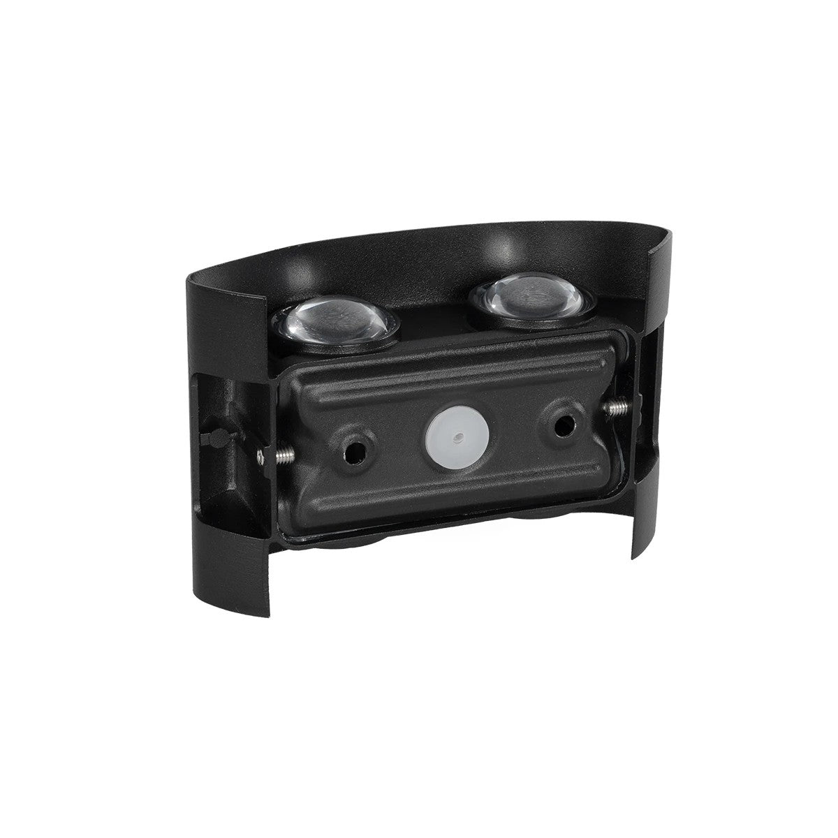 GLOBOSTAR® SIXOAD 60677 Μοντέρνο Φωτιστικό Τοίχου - Απλίκα LED 8W 1000lm 30° AC 220-240V Αδιάβροχο IP65 Θερμό Λευκό 2700K - CREE XPE Chip & TÜV SÜD Driver - Μαύρο Ματ - Μ12 x Π4 x Υ8cm - 5 Χρόνια Εγγύηση - ledmania.gr