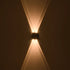 GLOBOSTAR® SIXOAD 60677 Μοντέρνο Φωτιστικό Τοίχου - Απλίκα LED 8W 1000lm 30° AC 220-240V Αδιάβροχο IP65 Θερμό Λευκό 2700K - CREE XPE Chip & TÜV SÜD Driver - Μαύρο Ματ - Μ12 x Π4 x Υ8cm - 5 Χρόνια Εγγύηση - ledmania.gr