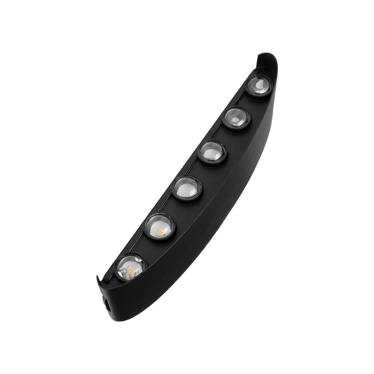 GLOBOSTAR® SIXOAD 60678 Μοντέρνο Φωτιστικό Τοίχου - Απλίκα LED 24W 3000lm 30° AC 220-240V Αδιάβροχο IP65 Θερμό Λευκό 2700K - CREE XPE Chip & TÜV SÜD Driver - Μαύρο Ματ - Μ32 x Π5.5 x Υ8cm - 5 Χρόνια Εγγύηση
