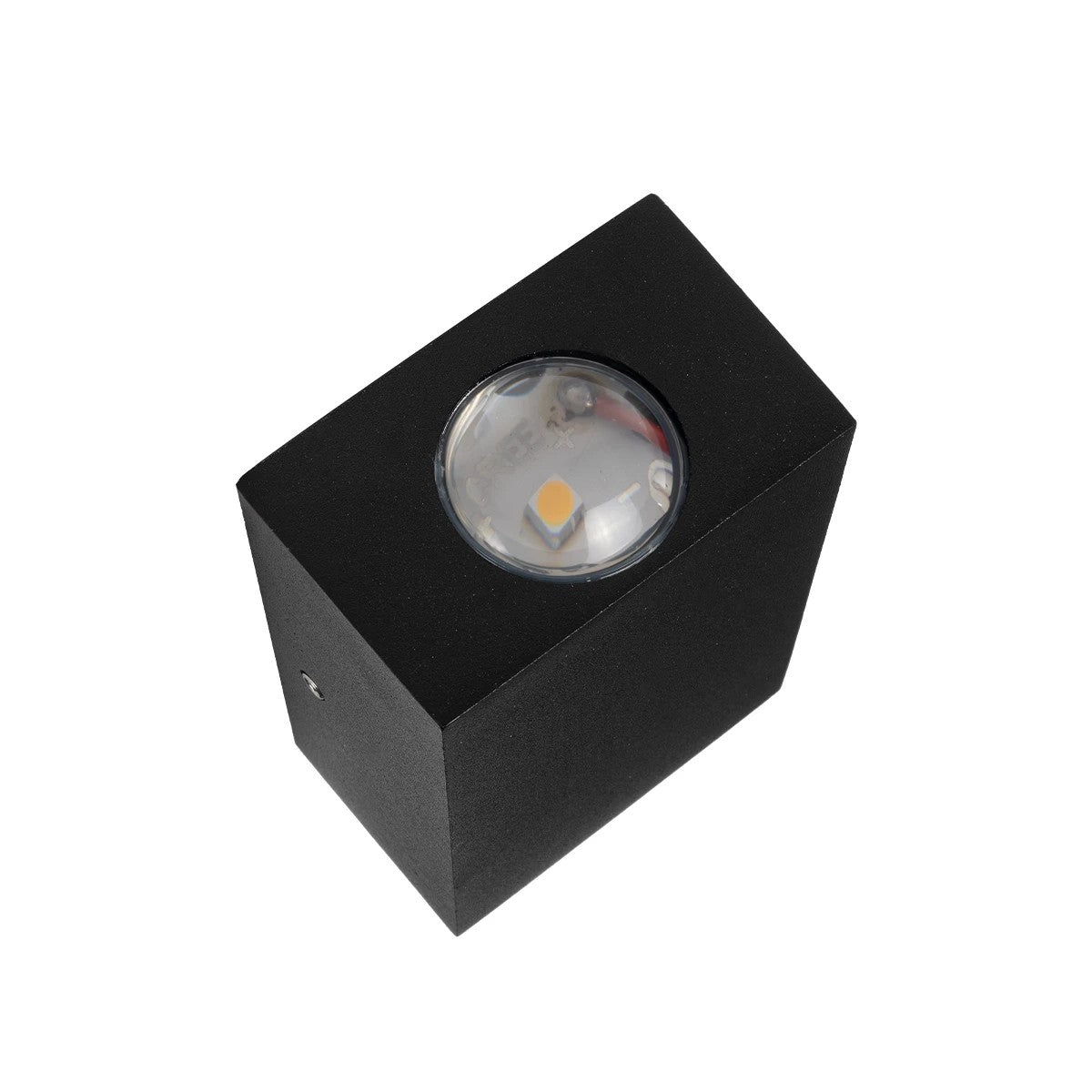GLOBOSTAR® HIKARI 60685 Μοντέρνο Φωτιστικό Τοίχου - Απλίκα LED 4W 500lm 30° AC 220-240V Αδιάβροχο IP65 Θερμό Λευκό 2700K - CREE XPE Chip & TÜV SÜD Driver - Μαύρο Ματ - Μ6 x Π4 x Υ10.5cm - 5 Χρόνια Εγγύηση