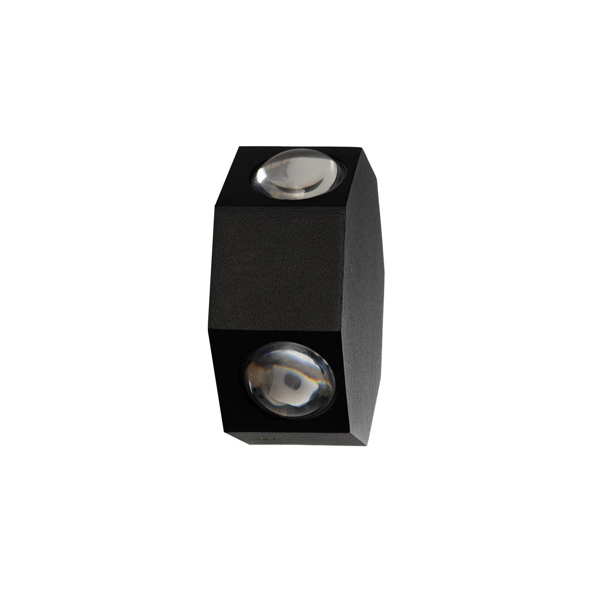 GLOBOSTAR® HIKARI 60687 Μοντέρνο Φωτιστικό Τοίχου - Απλίκα LED 8W 1000lm 30° AC 220-240V Αδιάβροχο IP65 Θερμό Λευκό 2700K - CREE XPE Chip & TÜV SÜD Driver - Μαύρο Ματ - Μ10 x Π4 x Υ10cm - 5 Χρόνια Εγγύηση