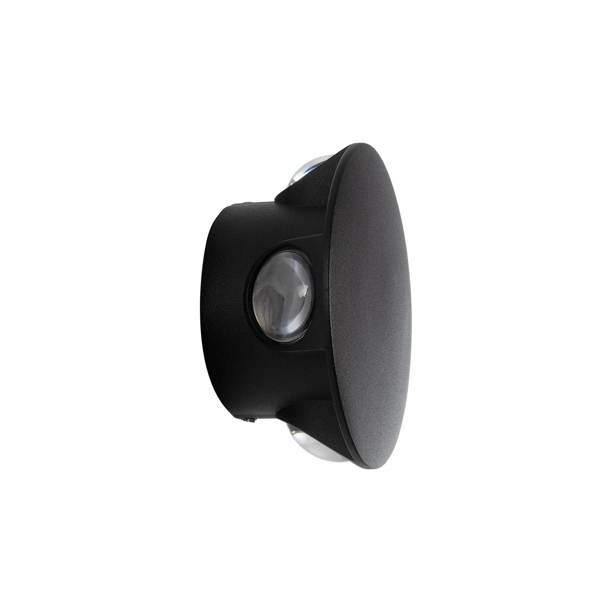 GLOBOSTAR® SOL 60689 Μοντέρνο Φωτιστικό Τοίχου - Απλίκα LED 8W 1000lm 30° AC 220-240V Αδιάβροχο IP65 Θερμό Λευκό 2700K - CREE XPE Chip & TÜV SÜD Driver - Μαύρο Ματ - Μ10 x Π5 x Υ10cm - 5 Χρόνια Εγγύηση
