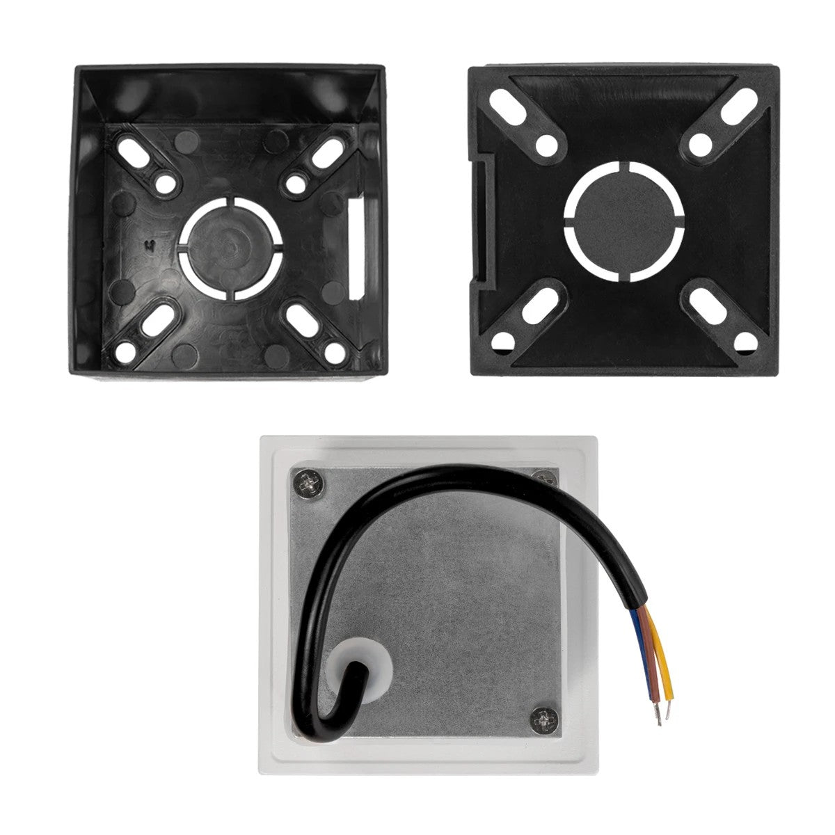 kelvo® STEPART KLV-101-0079 Μοντέρνο Χωνευτό Φωτιστικό Σκαλοπατιού - Διαδρόμου LED 3W 375lm 45° AC 220-240V Αδιάβροχο IP65 Θερμό Λευκό 2700K - Lumileds SMD Chip & TÜV SÜD Driver - Λευκό Ματ - Μ8.5 x Π5 x Υ8.5cm / Q6.72 x 6.72cm - 5 Χρόνια Εγγύηση - ledmania.gr