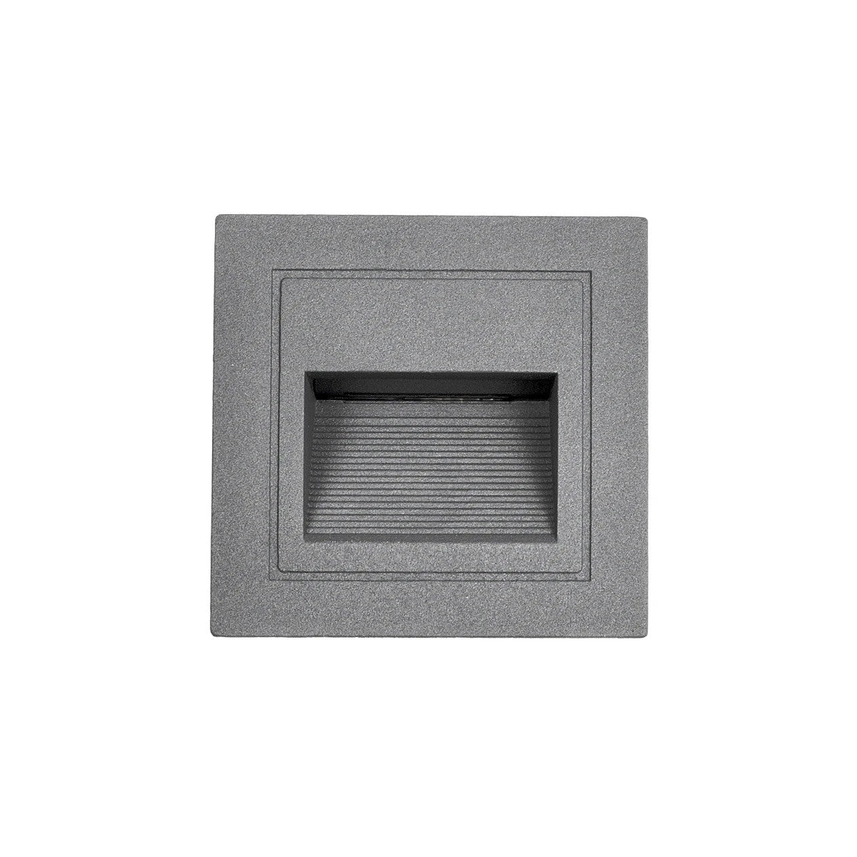 kelvo® STEPART KLV-101-0078 Μοντέρνο Χωνευτό Φωτιστικό Σκαλοπατιού - Διαδρόμου LED 3W 375lm 45° AC 220-240V Αδιάβροχο IP65 Θερμό Λευκό 2700K - Lumileds SMD Chip & TÜV SÜD Driver - Γκρι Ανθρακί Ματ - Μ8.5 x Π5 x Υ8.5cm / Q6.72 x 6.72cm - 5 Χρόνια Εγγύηση - ledmania.gr