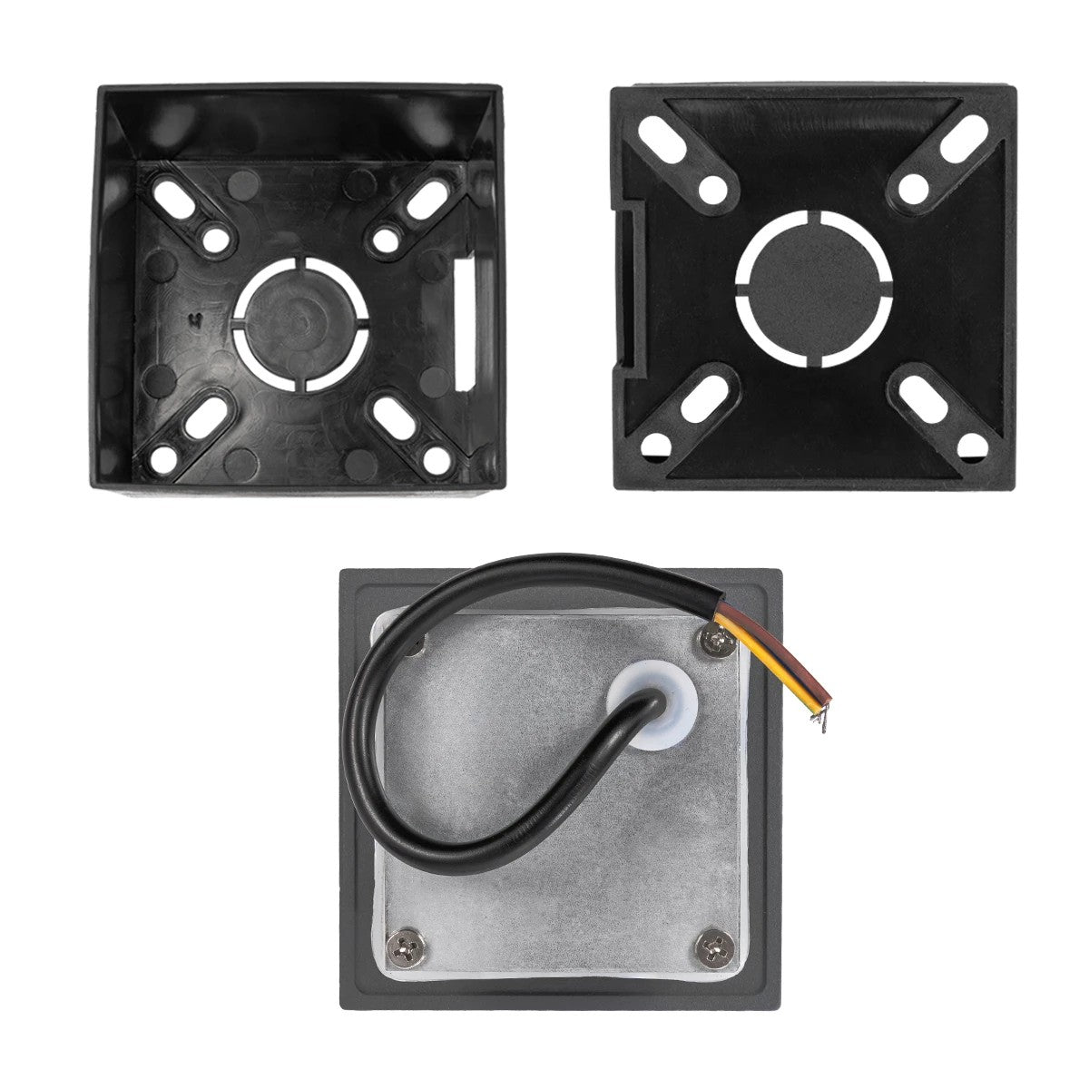 kelvo® STEPART KLV-101-0078 Μοντέρνο Χωνευτό Φωτιστικό Σκαλοπατιού - Διαδρόμου LED 3W 375lm 45° AC 220-240V Αδιάβροχο IP65 Θερμό Λευκό 2700K - Lumileds SMD Chip & TÜV SÜD Driver - Γκρι Ανθρακί Ματ - Μ8.5 x Π5 x Υ8.5cm / Q6.72 x 6.72cm - 5 Χρόνια Εγγύηση - ledmania.gr