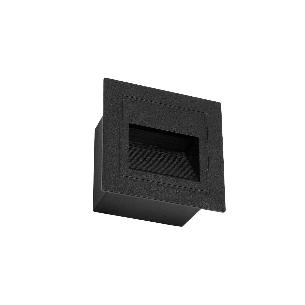 kelvo® STEPART KLV-101-0077 Μοντέρνο Χωνευτό Φωτιστικό Σκαλοπατιού - Διαδρόμου LED 3W 375lm 45° AC 220-240V Αδιάβροχο IP65 Θερμό Λευκό 2700K - Lumileds SMD Chip & TÜV SÜD Driver - Μαύρο Ματ - Μ8.5 x Π5 x Υ8.5cm / Q6.72 x 6.72cm - 5 Χρόνια Εγγύηση - ledmania.gr