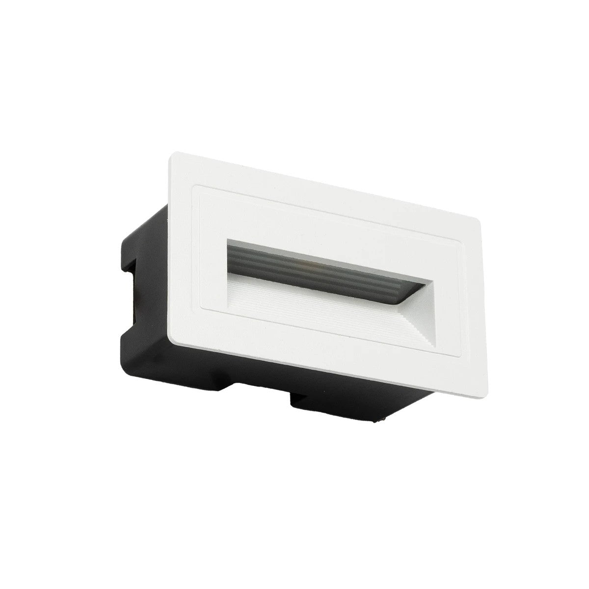 kelvo® STEPART KLV-101-0082 Μοντέρνο Χωνευτό Φωτιστικό Σκαλοπατιού - Διαδρόμου LED 3W 375lm 45° AC 220-240V Αδιάβροχο IP65 Θερμό Λευκό 2700K - Lumileds SMD Chip & TÜV SÜD Driver - Λευκό Ματ - Μ10.5 x Π4.5 x Υ6cm / Q9.12 x 4.49cm - 5 Χρόνια Εγγύηση - ledmania.gr