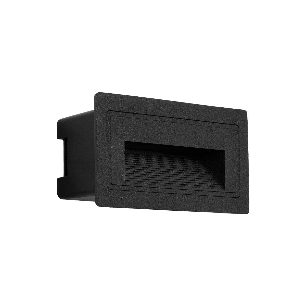 kelvo® STEPART KLV-101-0080 Μοντέρνο Χωνευτό Φωτιστικό Σκαλοπατιού - Διαδρόμου LED 3W 375lm 45° AC 220-240V Αδιάβροχο IP65 Θερμό Λευκό 2700K - Lumileds SMD Chip & TÜV SÜD Driver - Μαύρο Ματ - Μ10.5 x Π4.5 x Υ6cm / Q9.12 x 4.49cm - 5 Χρόνια Εγγύηση - ledmania.gr