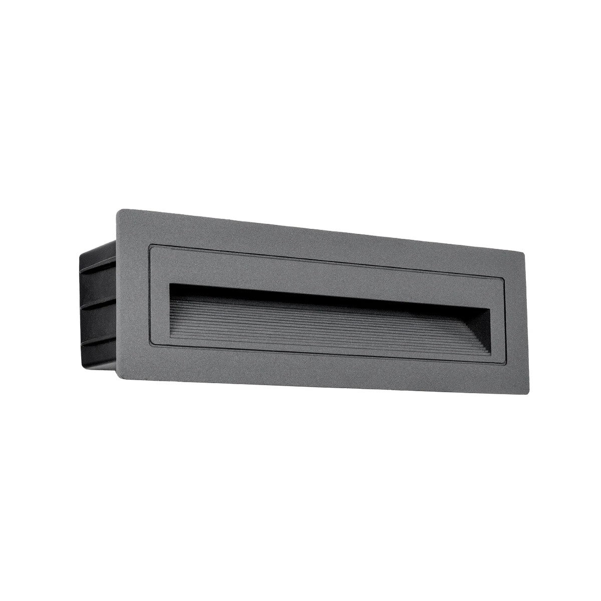 kelvo® STEPART KLV-101-0087 Μοντέρνο Χωνευτό Φωτιστικό Σκαλοπατιού - Διαδρόμου LED 6W 750lm 45° AC 220-240V Αδιάβροχο IP65 Θερμό Λευκό 2700K - Lumileds SMD Chip & TÜV SÜD Driver - Γκρι Ανθρακί Ματ - Μ21 x Π5.5 x Υ6.5cm  / Q20.3 x 5.6cm - 5 Χρόνια Εγγύηση - ledmania.gr