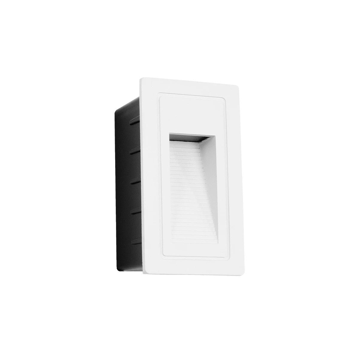 kelvo® STEPART KLV-101-0091 Μοντέρνο Χωνευτό Φωτιστικό Σκαλοπατιού - Διαδρόμου LED 3W 375lm 45° AC 220-240V Αδιάβροχο IP65 Θερμό Λευκό 2700K - Lumileds SMD Chip & TÜV SÜD Driver - Λευκό Ματ - Μ6 x Π5.5 x Υ10cm / Q5 x 9.61cm - 5 Χρόνια Εγγύηση - ledmania.gr