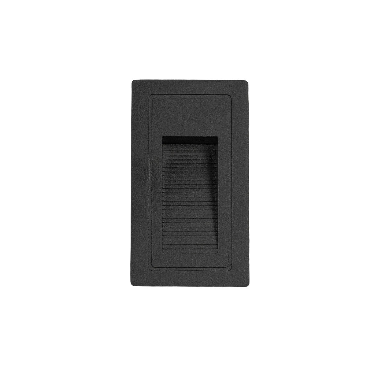 kelvo® STEPART KLV-101-0089 Μοντέρνο Χωνευτό Φωτιστικό Σκαλοπατιού - Διαδρόμου LED 3W 375lm 45° AC 220-240V Αδιάβροχο IP65 Θερμό Λευκό 2700K - Lumileds SMD Chip & TÜV SÜD Driver - Μαύρο Ματ - Μ5.5 x Π6 x Υ10cm / Q5 x 9.61cm - 5 Χρόνια Εγγύηση - ledmania.gr