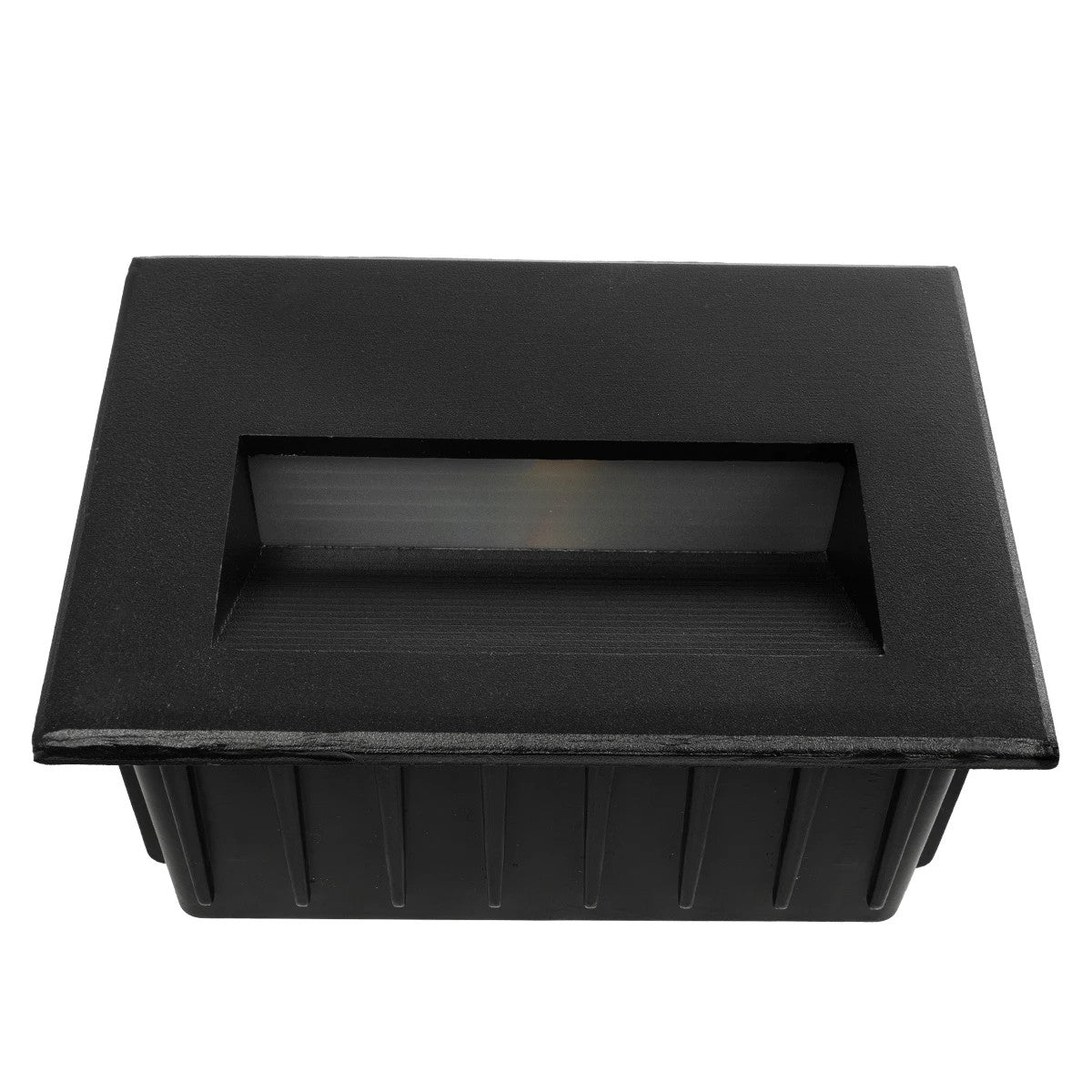 kelvo® STEPART KLV-101-0083 Μοντέρνο Χωνευτό Φωτιστικό Σκαλοπατιού - Διαδρόμου LED 6W 750lm 45° AC 220-240V Αδιάβροχο IP65 Θερμό Λευκό 2700K - Lumileds SMD Chip & TÜV SÜD Driver - Μαύρο Ματ - Μ11.5 x Π5.3 x Υ8.3cm / Q10.63 x 7.61cm - 5 Χρόνια Εγγύηση - ledmania.gr