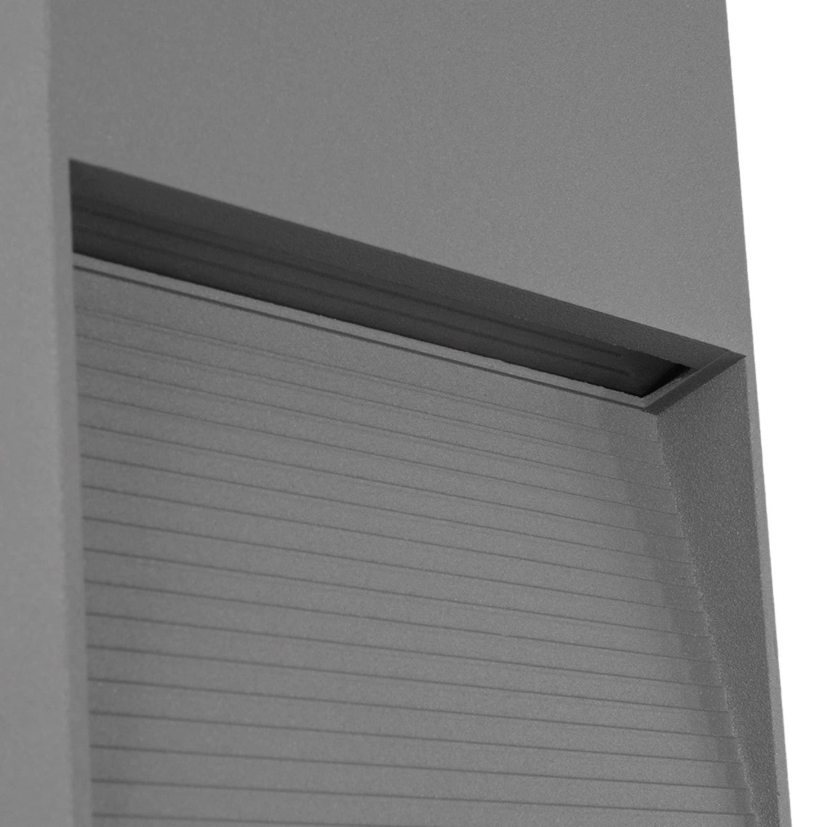 kelvo® STEPART KLV-101-0105 Μοντέρνο Φωτιστικό Σκαλοπατιού - Διαδρόμου LED 4W 500lm 45° AC 220-240V Αδιάβροχο IP65 Θερμό Λευκό 2700K - Lumileds SMD Chip & TÜV SÜD Driver - Γκρι Ανθρακί Ματ - Μ15 x Π3.5 x Υ15cm - 5 Χρόνια Εγγύηση - ledmania.gr