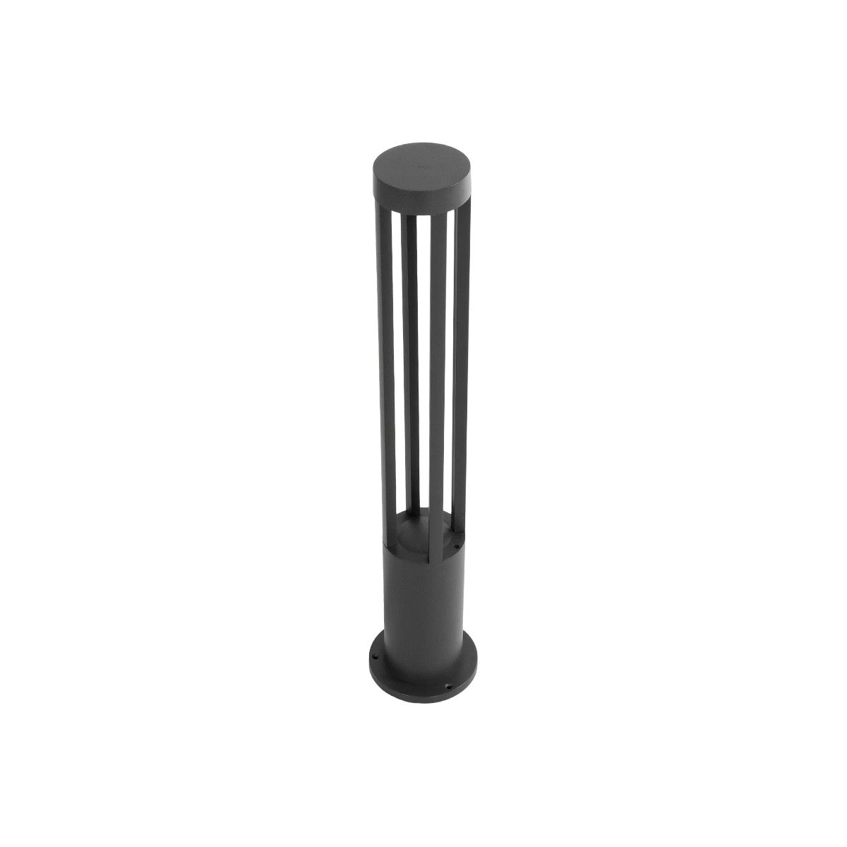 kelvo® GREMO KLV-101-0123 Μοντέρνο Φωτιστικό Κολωνάκι Κήπου LED 7W 735lm 45° AC 220-240V Αδιάβροχο IP65 Θερμό Λευκό 2700K - Bridgelux COB Chip & TÜV SÜD Driver - Γκρι Ανθρακί Ματ - Μ15.5 x Π15.5 x Υ80cm - 5 Χρόνια Εγγύηση