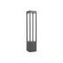 kelvo® GREMO KLV-101-0124 Μοντέρνο Φωτιστικό Κολωνάκι Κήπου LED 7W 735lm 45° AC 220-240V Αδιάβροχο IP65 Θερμό Λευκό 2700K - Bridgelux COB Chip & TÜV SÜD Driver - Γκρι Ανθρακί Ματ - Μ15 x Π15 x Υ80.5cm - 5 Χρόνια Εγγύηση