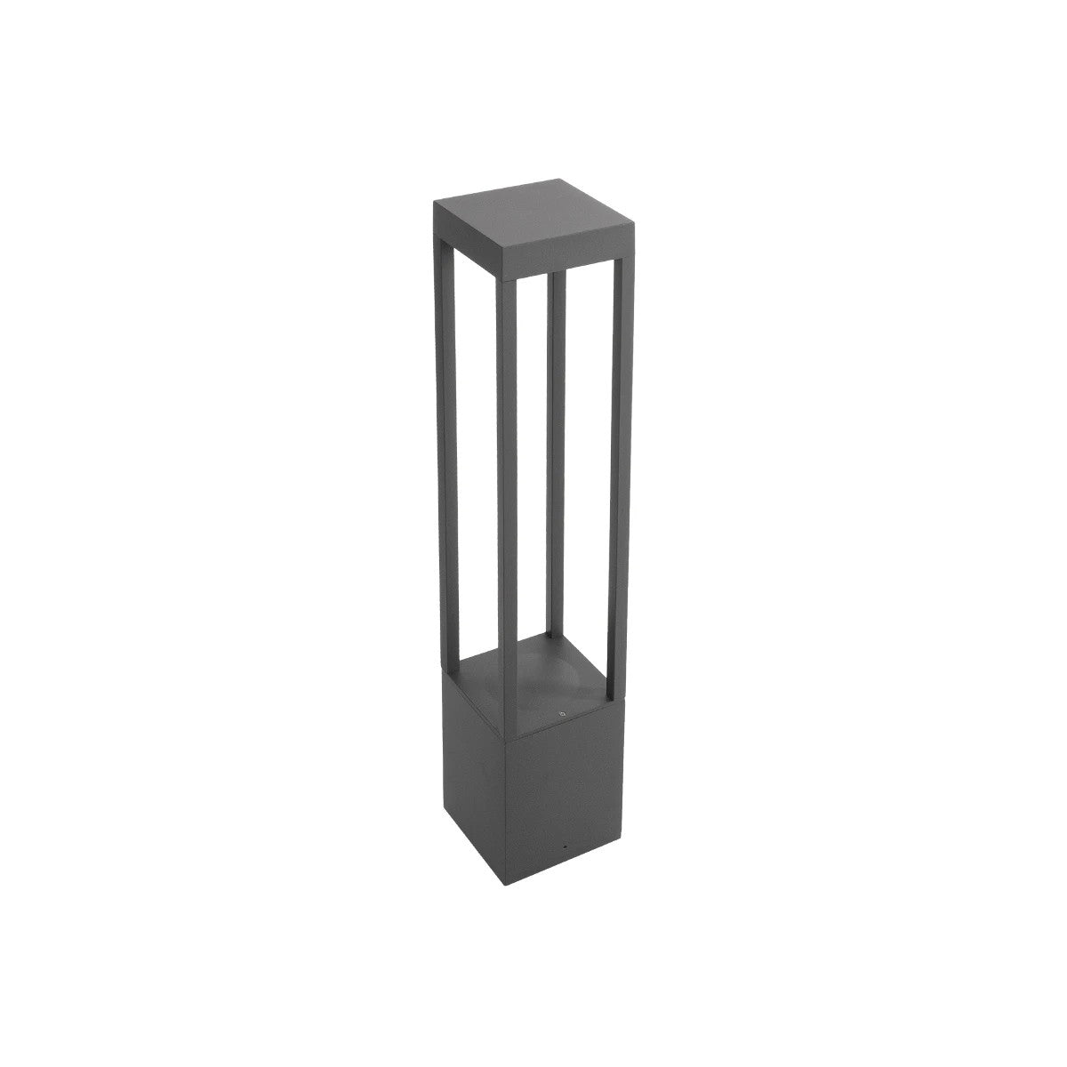 kelvo® GREMO KLV-101-0124 Μοντέρνο Φωτιστικό Κολωνάκι Κήπου LED 7W 735lm 45° AC 220-240V Αδιάβροχο IP65 Θερμό Λευκό 2700K - Bridgelux COB Chip & TÜV SÜD Driver - Γκρι Ανθρακί Ματ - Μ15 x Π15 x Υ80.5cm - 5 Χρόνια Εγγύηση