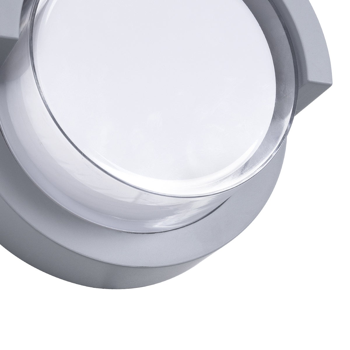 GLOBOSTAR® APEX 60765 Φωτιστικό Τοίχου - Απλίκα Εσωτερικού/Εξωτερικού Χώρου LED 10W 1050lm 120° AC175-265V Αδιάβροχο IP65 - Πλαστικό Σώμα - Φυσικό λευκό 4500K - Φ17 x Υ9cm - Γκρι - Bridgelux Chip - 3 Χρόνια Εγγύηση - ledmania.gr