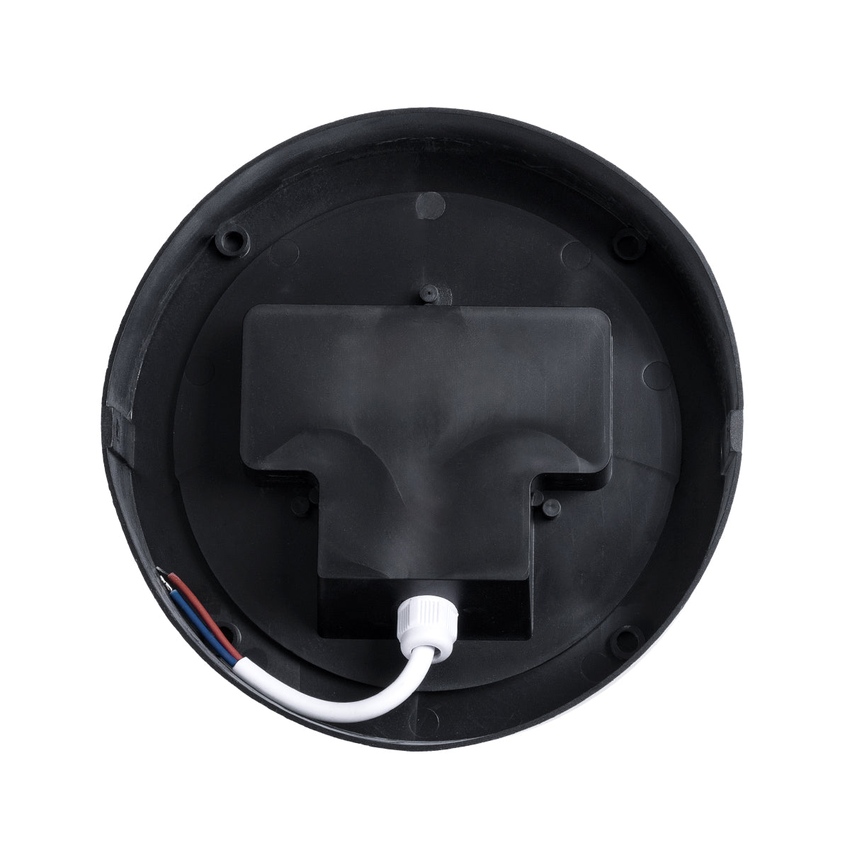 GLOBOSTAR® APEX 60766 Φωτιστικό Τοίχου - Απλίκα Εσωτερικού/Εξωτερικού Χώρου LED 10W 1050lm 120° AC175-265V Αδιάβροχο IP65 - Πλαστικό Σώμα - Φυσικό λευκό 4500K - Φ17 x Υ9cm - Λευκό - Bridgelux Chip - 3 Χρόνια Εγγύηση - ledmania.gr