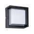 GLOBOSTAR® APEX 60770 Φωτιστικό Τοίχου - Απλίκα Εσωτερικού/Εξωτερικού Χώρου LED 10W 1050lm 120° AC175-265V Αδιάβροχο IP65 - Πλαστικό Σώμα - Φυσικό λευκό 4500K - Μ17 x Π17 x Υ9cm - Μαύρο - Bridgelux Chip - 3 Χρόνια Εγγύηση - ledmania.gr
