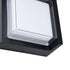 GLOBOSTAR® APEX 60770 Φωτιστικό Τοίχου - Απλίκα Εσωτερικού/Εξωτερικού Χώρου LED 10W 1050lm 120° AC175-265V Αδιάβροχο IP65 - Πλαστικό Σώμα - Φυσικό λευκό 4500K - Μ17 x Π17 x Υ9cm - Μαύρο - Bridgelux Chip - 3 Χρόνια Εγγύηση - ledmania.gr