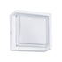 GLOBOSTAR® APEX 60772 Φωτιστικό Τοίχου - Απλίκα Εσωτερικού/Εξωτερικού Χώρου LED 10W 1050lm 120° AC175-265V Αδιάβροχο IP65 - Πλαστικό Σώμα - Φυσικό λευκό 4500K - Μ17 x Π17 x Υ9cm - Λευκό - Bridgelux Chip - 3 Χρόνια Εγγύηση - ledmania.gr