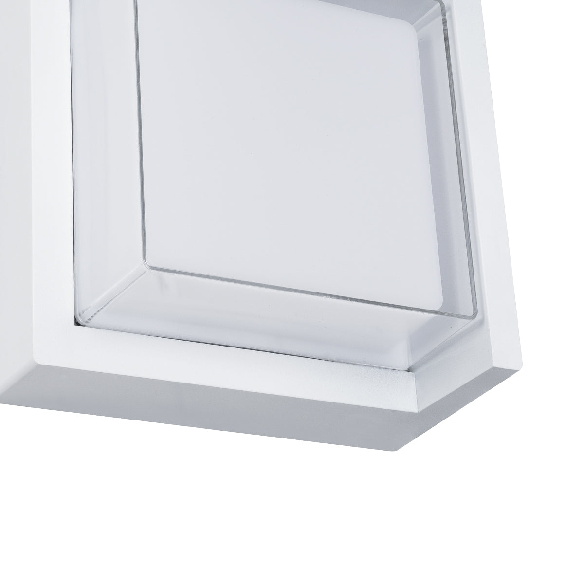 GLOBOSTAR® APEX 60772 Φωτιστικό Τοίχου - Απλίκα Εσωτερικού/Εξωτερικού Χώρου LED 10W 1050lm 120° AC175-265V Αδιάβροχο IP65 - Πλαστικό Σώμα - Φυσικό λευκό 4500K - Μ17 x Π17 x Υ9cm - Λευκό - Bridgelux Chip - 3 Χρόνια Εγγύηση - ledmania.gr