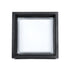 GLOBOSTAR® MAJESTIC 60773 Φωτιστικό Τοίχου - Απλίκα Εσωτερικού/Εξωτερικού Χώρου LED 10W 1050lm 120° AC175-265V Αδιάβροχο IP65 - Πλαστικό Σώμα - Φυσικό λευκό 4500K - Μ17 x Π17 x Υ9cm - Μαύρο - Bridgelux Chip - 3 Χρόνια Εγγύηση - ledmania.gr