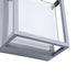 GLOBOSTAR® MAJESTIC 60774 Φωτιστικό Τοίχου - Απλίκα Εσωτερικού/Εξωτερικού Χώρου LED 10W 1050lm 120° AC175-265V Αδιάβροχο IP65 - Πλαστικό Σώμα - Φυσικό λευκό 4500K - Μ17 x Π17 x Υ9cm - Γκρι - Bridgelux Chip - 3 Χρόνια Εγγύηση - ledmania.gr