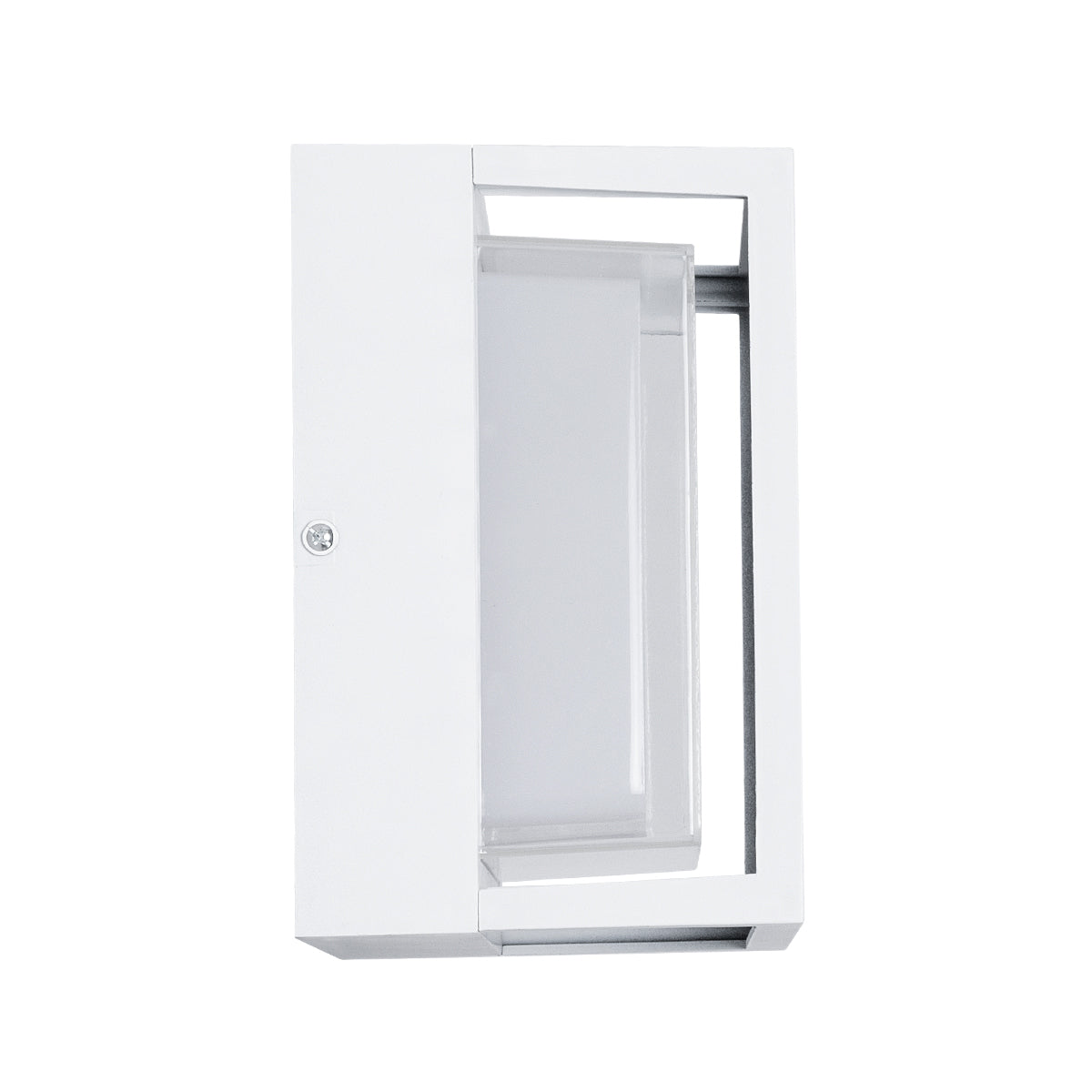 GLOBOSTAR® MAJESTIC 60775 Φωτιστικό Τοίχου - Απλίκα Εσωτερικού/Εξωτερικού Χώρου LED 10W 1050lm 120° AC175-265V Αδιάβροχο IP65 - Πλαστικό Σώμα - Φυσικό λευκό 4500K - Μ17 x Π17 x Υ9cm - Λευκό - Bridgelux Chip - 3 Χρόνια Εγγύηση - ledmania.gr