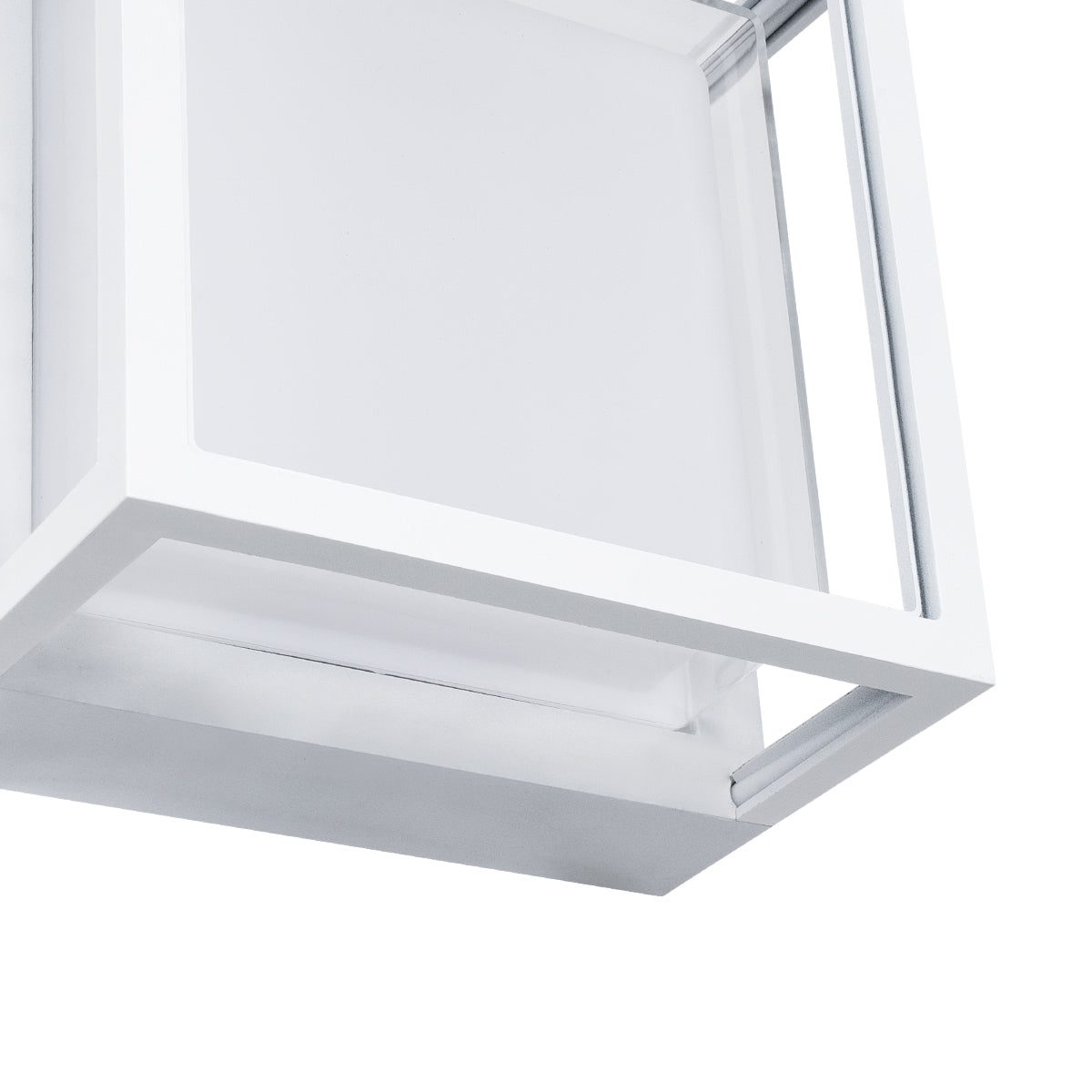 GLOBOSTAR® MAJESTIC 60775 Φωτιστικό Τοίχου - Απλίκα Εσωτερικού/Εξωτερικού Χώρου LED 10W 1050lm 120° AC175-265V Αδιάβροχο IP65 - Πλαστικό Σώμα - Φυσικό λευκό 4500K - Μ17 x Π17 x Υ9cm - Λευκό - Bridgelux Chip - 3 Χρόνια Εγγύηση - ledmania.gr