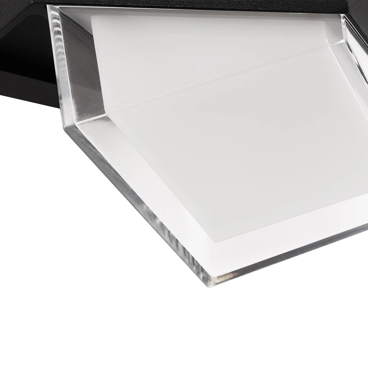 GLOBOSTAR® EMPIRE 60780 Μοντέρνο Φωτιστικό Τοίχου - Απλίκα LED 12W 1260lm 120° AC 220-240V Αδιάβροχο IP65 Φυσικό Λευκό 4500K - Bridgelux SMD Chip & TÜV SÜD Driver - Μαύρο Ματ - Μ18.5 x Π17 x Υ10cm - 3 Χρόνια Εγγύηση