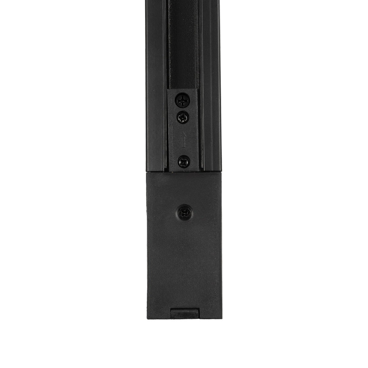 GLOBOSTAR® TRACKOLD-2PH 60875 Διφασική Ράγα 3 Καλωδίων 2L+1N για Σύστημα Ράγας Trackold-2PH AC 220-240V IP20 - Μαύρο Ματ - Μ100 x Π5 x Υ1cm - ledmania.gr