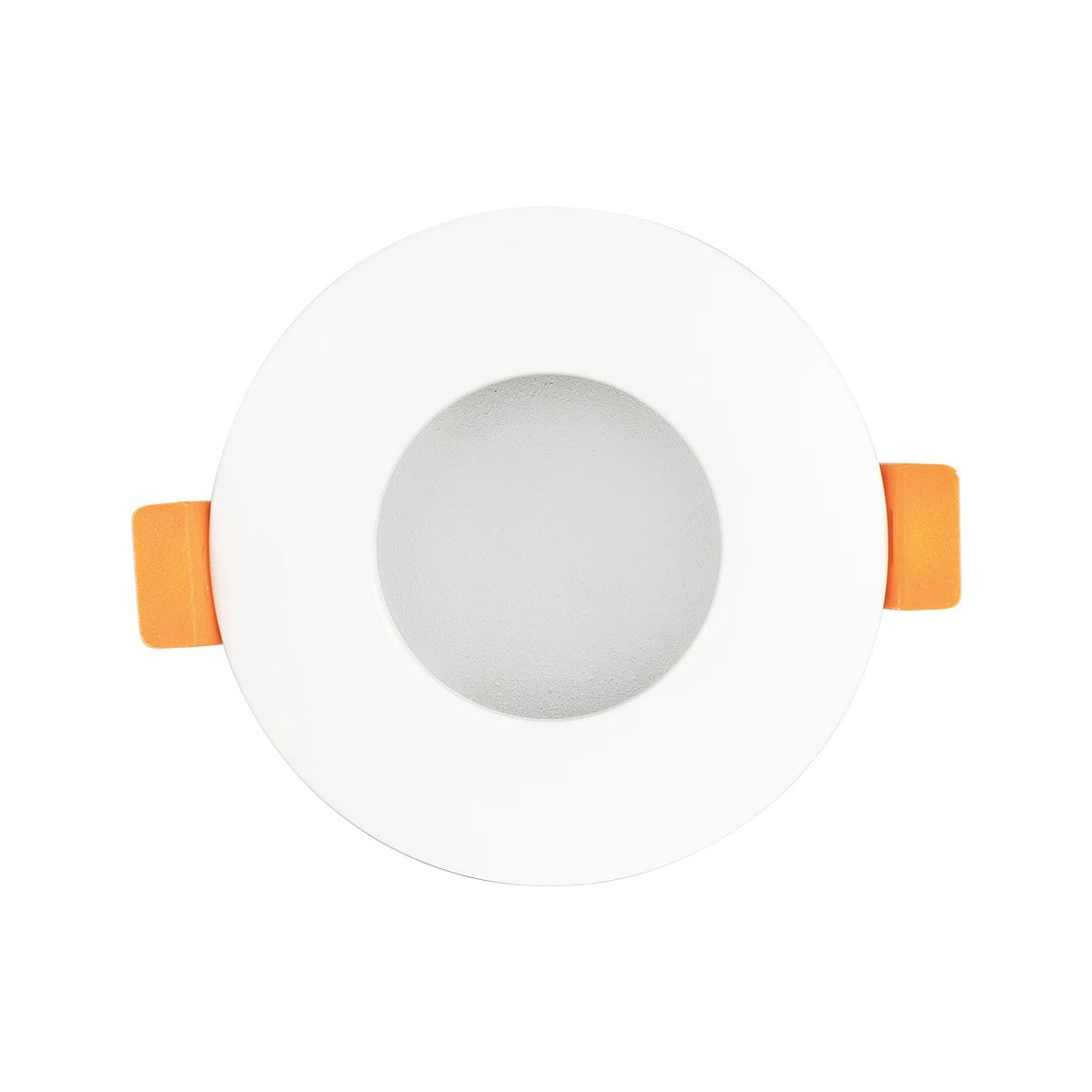 GLOBOSTAR® KAPA 60889 Χωνευτή Στρόγγυλη Βάση Σποτ Οροφής/Μπάνιου για Λάμπα MR16/GU10 Αδιάβροχο IP65 - Λευκό Αλουμίνιο & Λευκό Γυαλί - Φ8.5 x Υ4.2cm / Q7.5cm - ledmania.gr