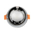 GLOBOSTAR® KAPA 60890 Χωνευτή Στρόγγυλη Βάση Σποτ Οροφής/Μπάνιου για Λάμπα MR16/GU10 Αδιάβροχο IP65 - Νίκελ Βούρτσας Αλουμίνιο & Λευκό Γυαλί - Φ8.5 x Υ4.2cm / Q7.5cm - ledmania.gr