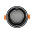 GLOBOSTAR® SIGMA 60891 Χωνευτή Στρόγγυλη Βάση Σποτ Οροφής/Μπάνιου για Λάμπα MR16/GU10 Αδιάβροχο IP65 - Μαύρο Αλουμίνιο & Λευκό Γυαλί - Φ8.5 x Υ4.4cm / Q7.5cm - ledmania.gr